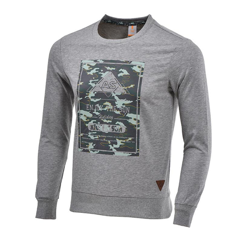 361度男裝2016秋裝新款男士衛(wèi)衣 舒適運(yùn)動(dòng)風(fēng)，中花灰4XL大碼之選